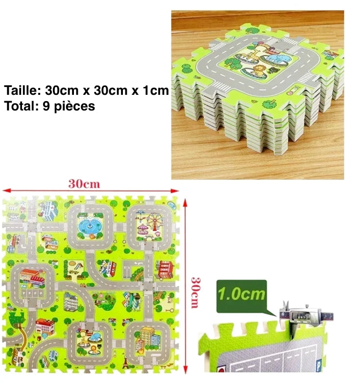 Tapis Puzzle En Mousse (9 pièces)