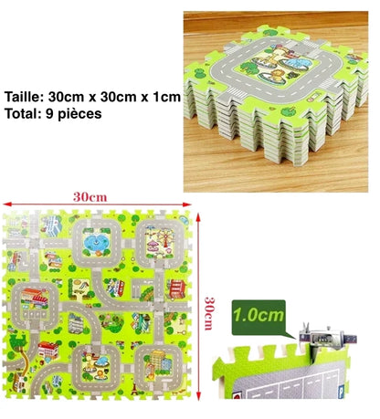 Tapis Puzzle En Mousse (9 pièces)