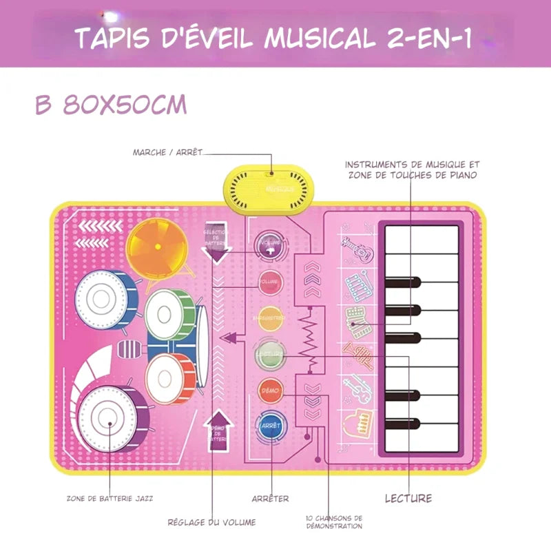 Tapis D'Éveil Bébé Piano