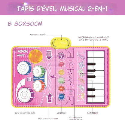 Tapis D'Éveil Bébé Piano
