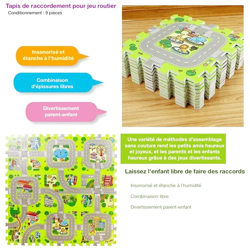 Tapis Puzzle En Mousse (9 pièces)